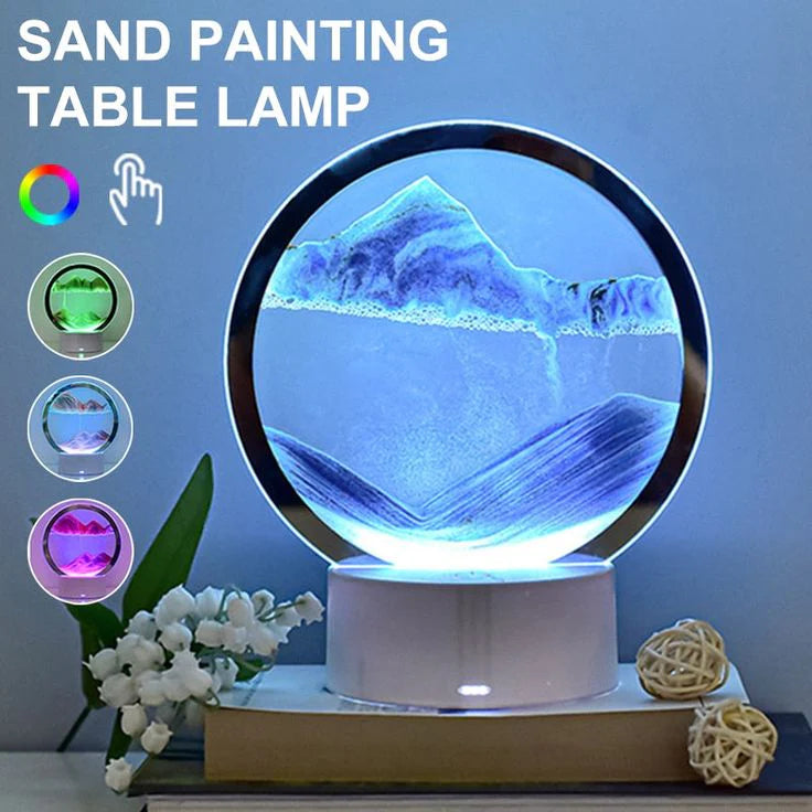 3D Moving Light Sand Art For Home Decor , Gifting , Room decor , kitchen decor