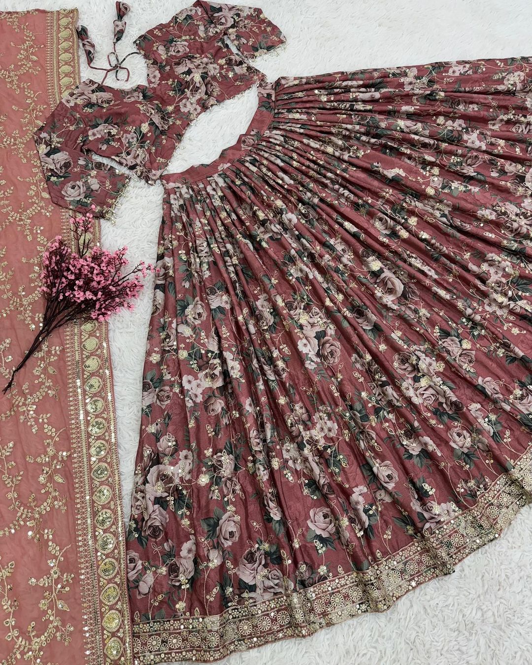 New Wedding Collection Lehenga Choli With Full Heavy Embroidery Sequence Work