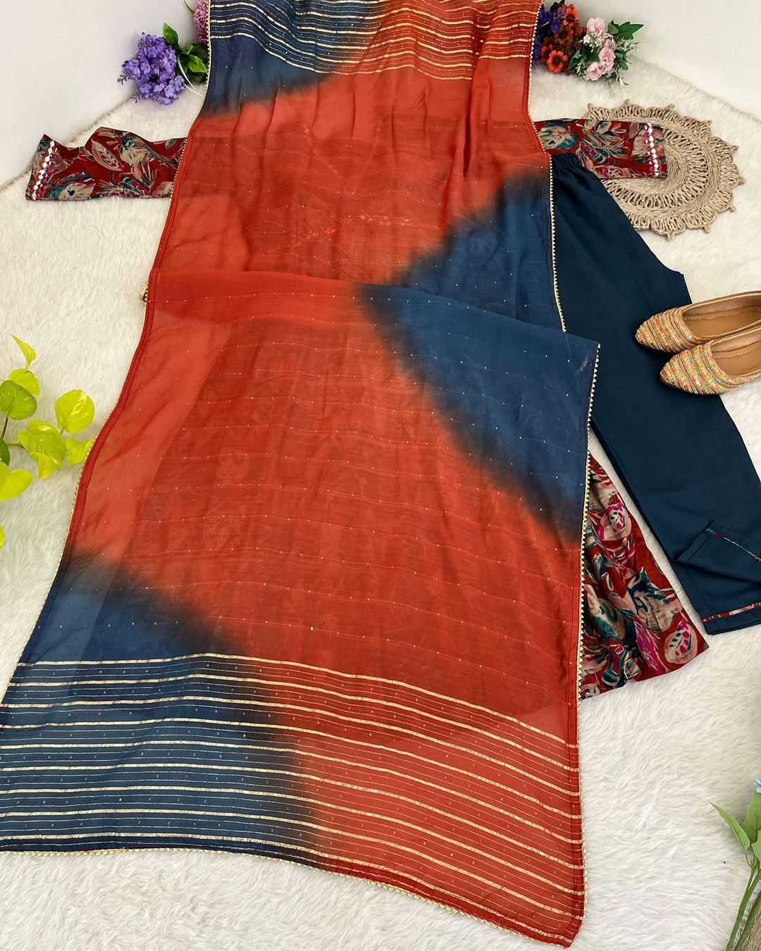 Pure Viscous PV Chanderi Mill printed stunning outfit RAKSHABANDHAN Special Collection