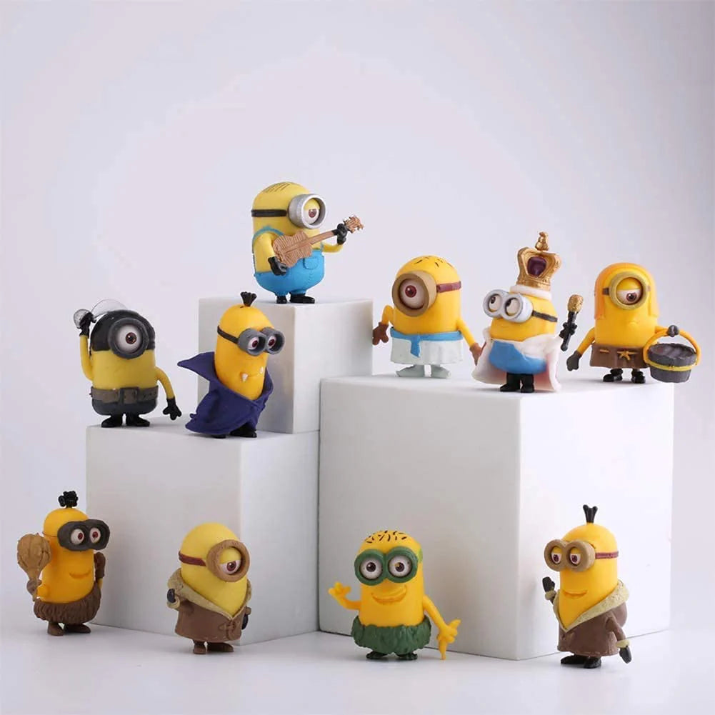 Little Minions Cartoon Action  Mini Figures Pack of 10