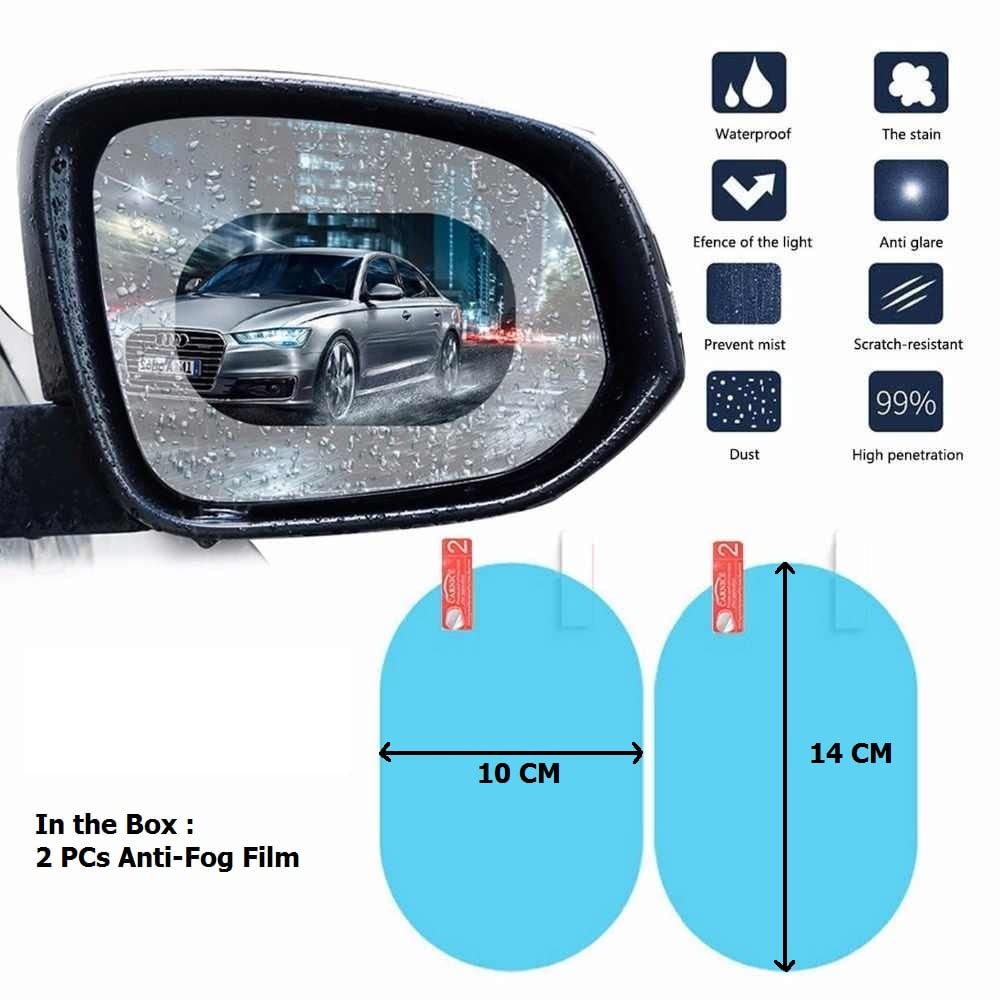 Scratch-resistant rearview mirror protective film