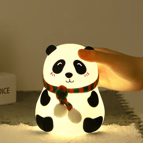 Panda Silicone Colour  Changing Night Lamp for Kids Bedroom, USB Rechargeable