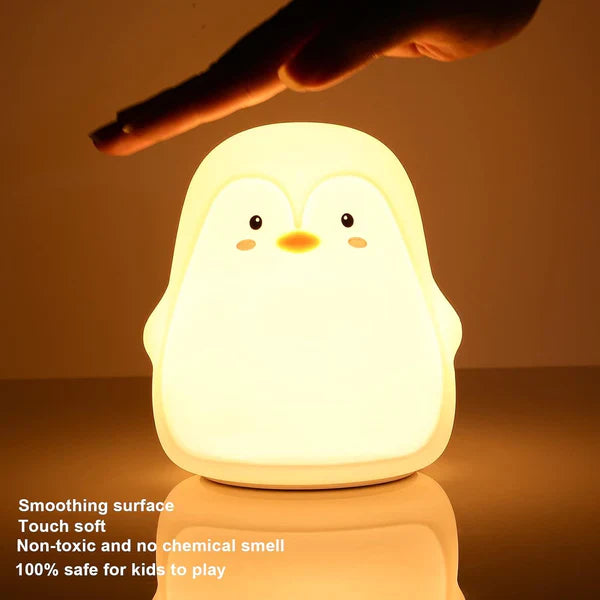 Penguin Night Light, USB  Rechargeable Silicone LED  Night Light for Children