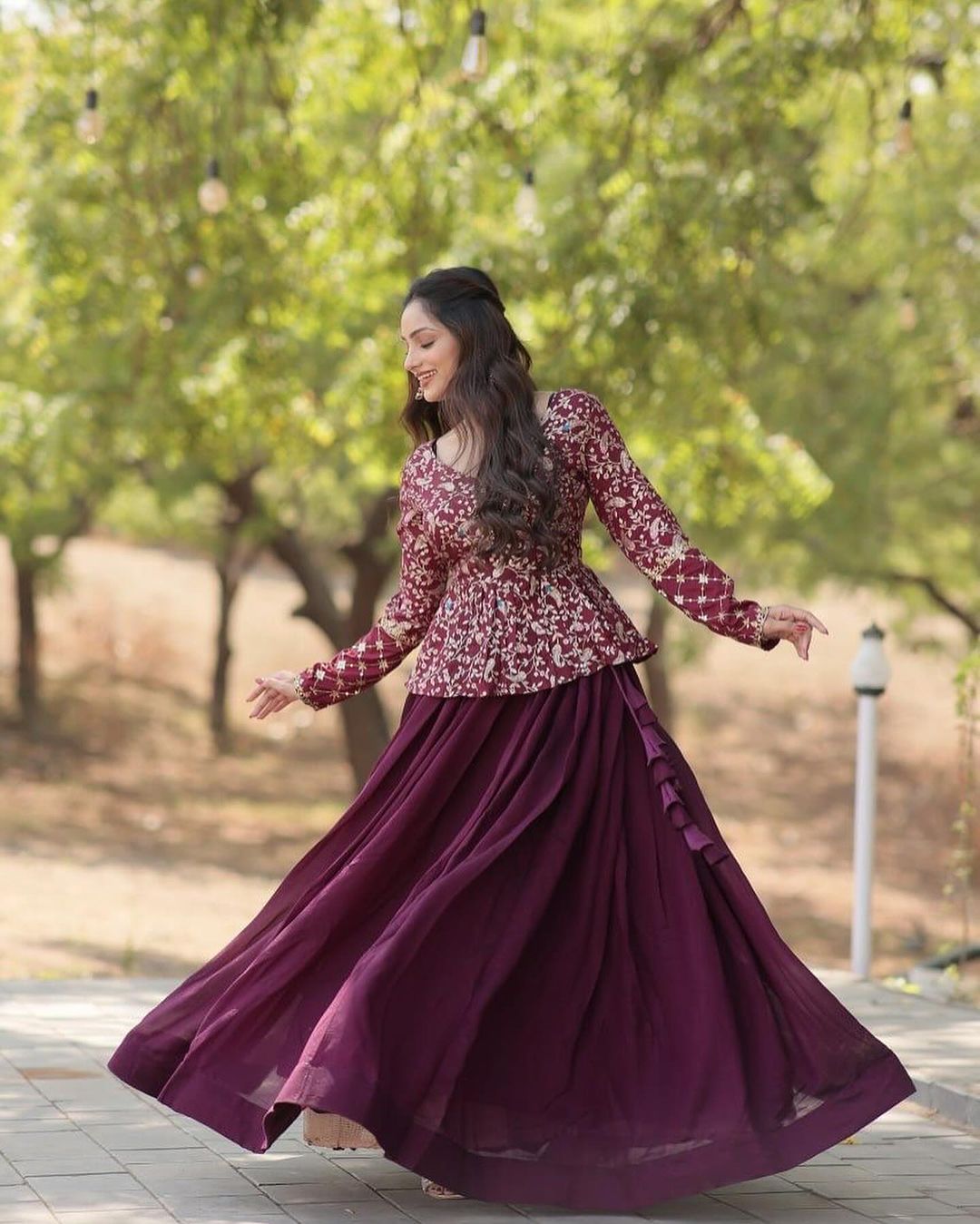 PURPLE LEHENGA CHOLI