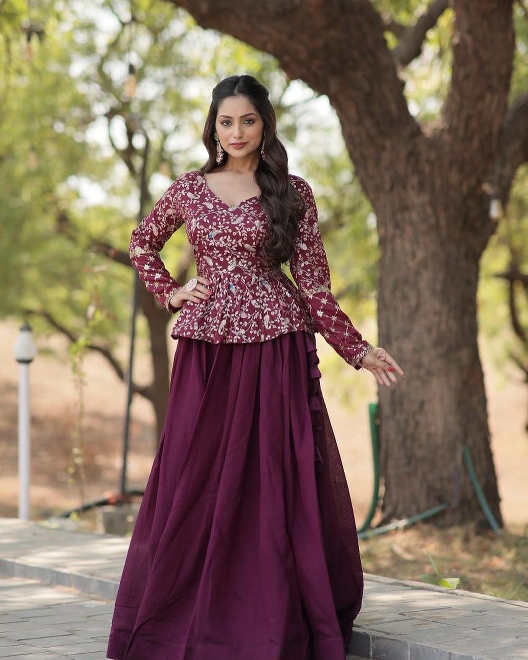 PURPLE LEHENGA CHOLI