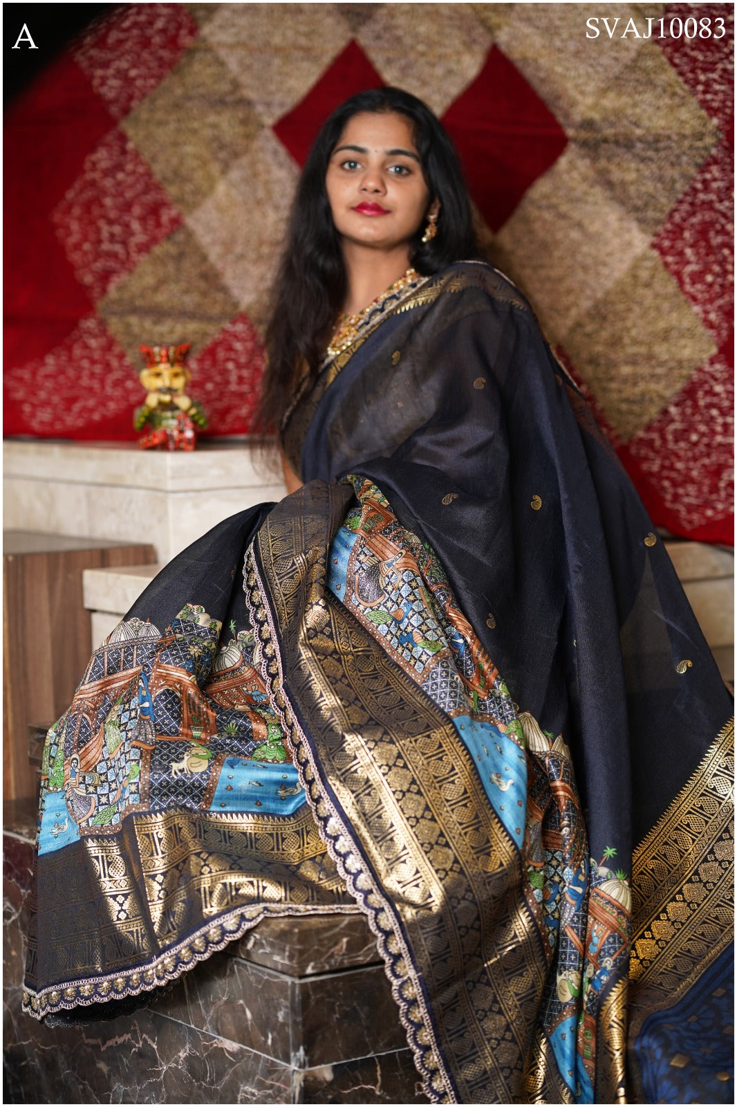 Black Dola silk saree #RockNsave