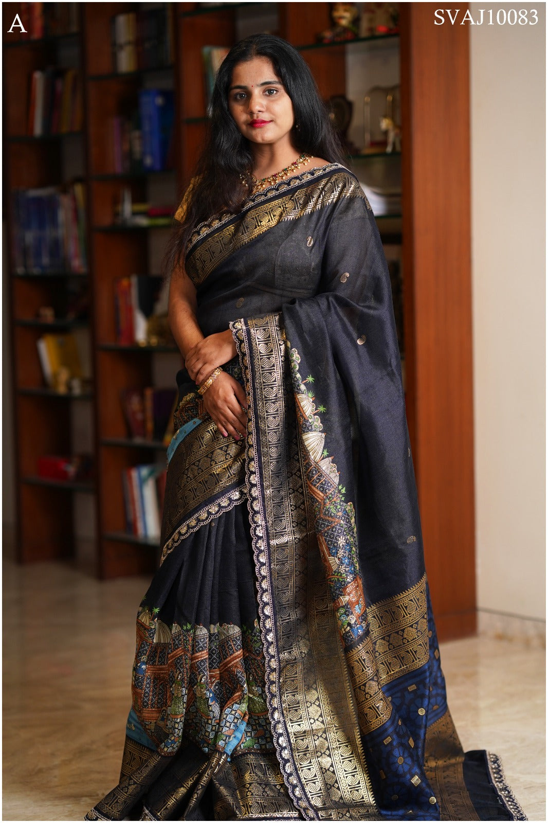 Black Dola silk saree #RockNsave