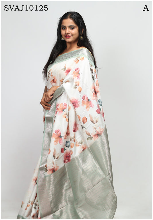 CRAPE SATIN SAREE