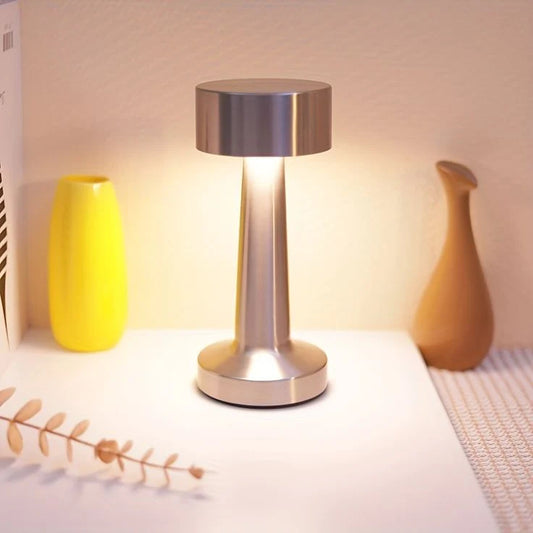 Chic Indoor and Outdoor Table Lamp with Stylish Rounded Design for Home, Restaurant and More