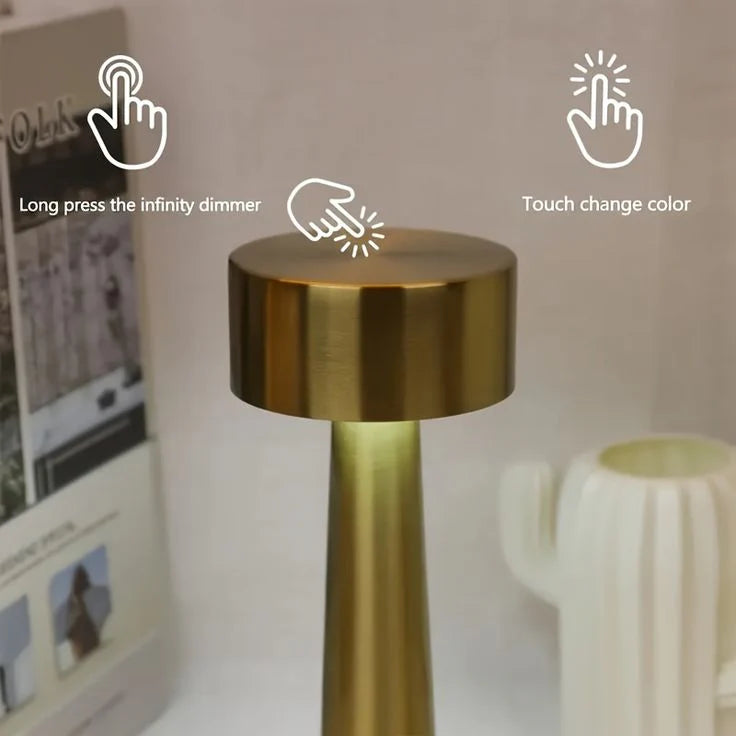 Chic Indoor and Outdoor Table Lamp with Stylish Rounded Design for Home, Restaurant and More